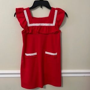 Janie and Jack Coral/Red Size 8